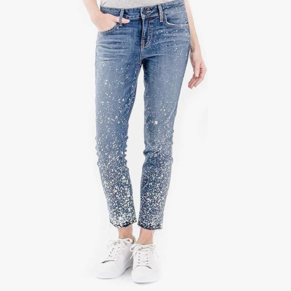 Level 99 Amber Galaxy silver splattered jeans - Picture 2 of 10